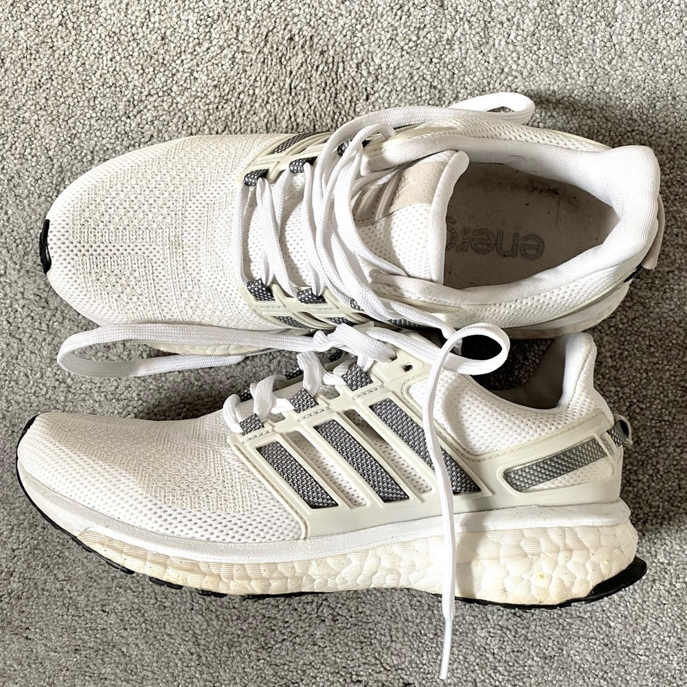 Adidas Energy Boost white sneakers